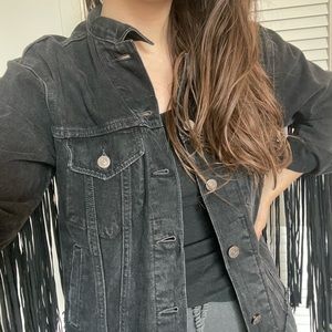 Levi’s Ex Boyfriend Fringe Trucker Jacket